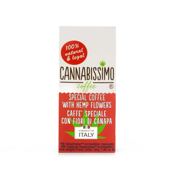 Café CBD Cannabissimo en boite